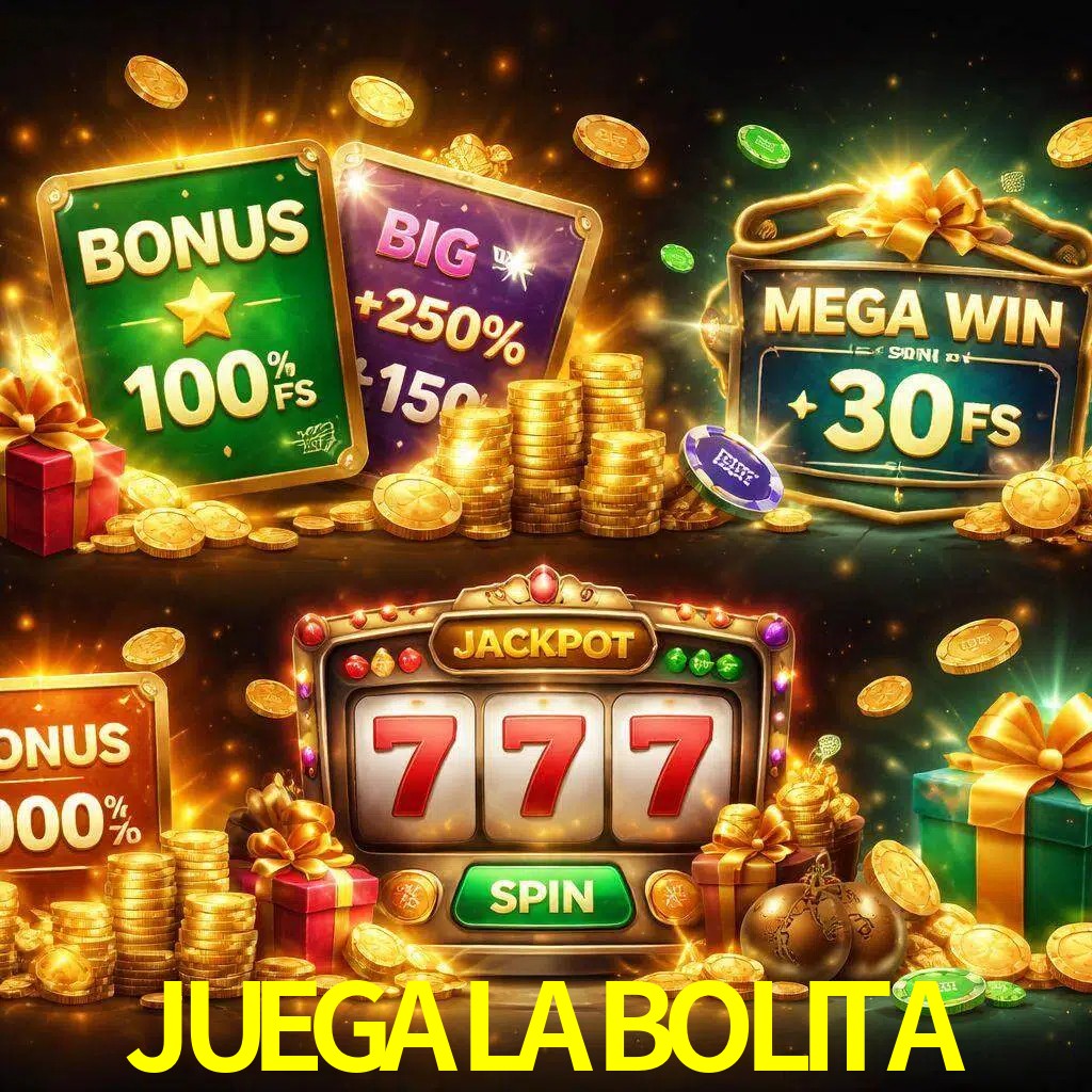 Tipos de bonos JUEGALABOLITA incluyendo recompensas de bienvenida y promociones continuas